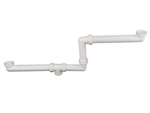 Ablaufverbindung DN40x6/4" für höhenversetzte Doppelspülen HL27
